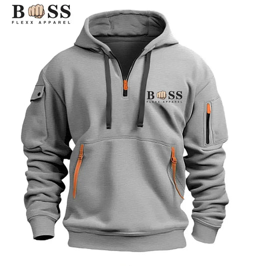 2024 New Men's Loose Fashion Hoodie Men's Wool Soft Hoodie Sportswear Zipper Jacket Warm Casual Street Wear Men's